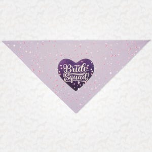 Bride Squad Wedding Dog Bandana | Groomsmen and Bridesmaids Party Pet Accessories, Gift Ideas for Bridal Party and Wedding Photos