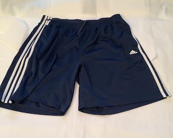 Pantalones cortos Adidas Climalite de microfibra para fútbol y baloncesto, talla grande, para hombre, color azul