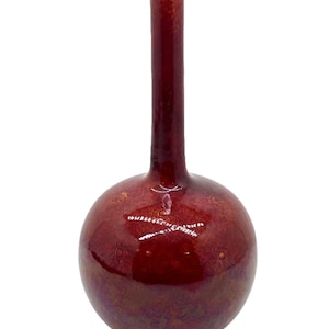 Burmantofts Faience Pottery Aesthetic Movement Ox Blood Vase Arts & Crafts 11"
