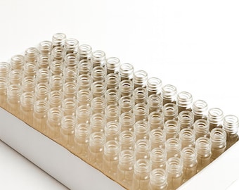 1 Dram Mini Glass Vials with Screw Caps: Sample, Oil, Spice Storage