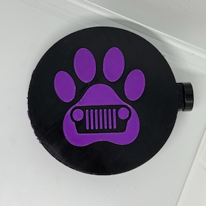 The Official Duck Dock- Paw Print Jeep Grille Magnetic or Bolt On Duck Holder for Jeep Ducking