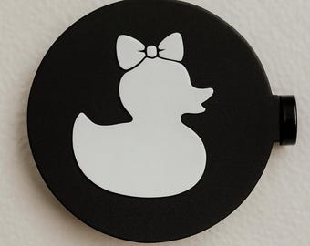 The Official Duck Dock- Rubber Duck w/ Bow Magnetic or Bolt On Duck Holder for Jeep Ducking