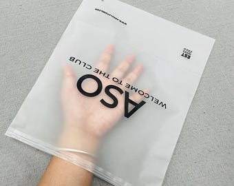 Custom Frosted Packaging Bags with Logo - Branded Boutique Supplies