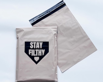 Custom Logo Poly Mailers, Black Shipping Bags, Eco-Friendly