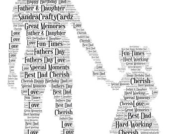 Details about   Personalised Birthday Print For Daddy Keepsake Dad Word Art Gifts Him Present