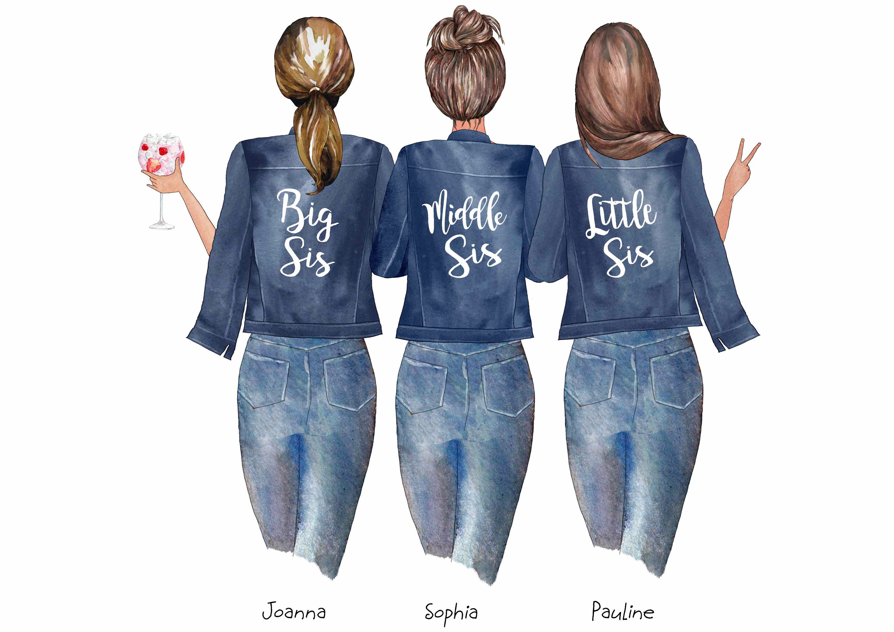 Personalised Sister Print Framed Sisters Gift Gift for her Etsy