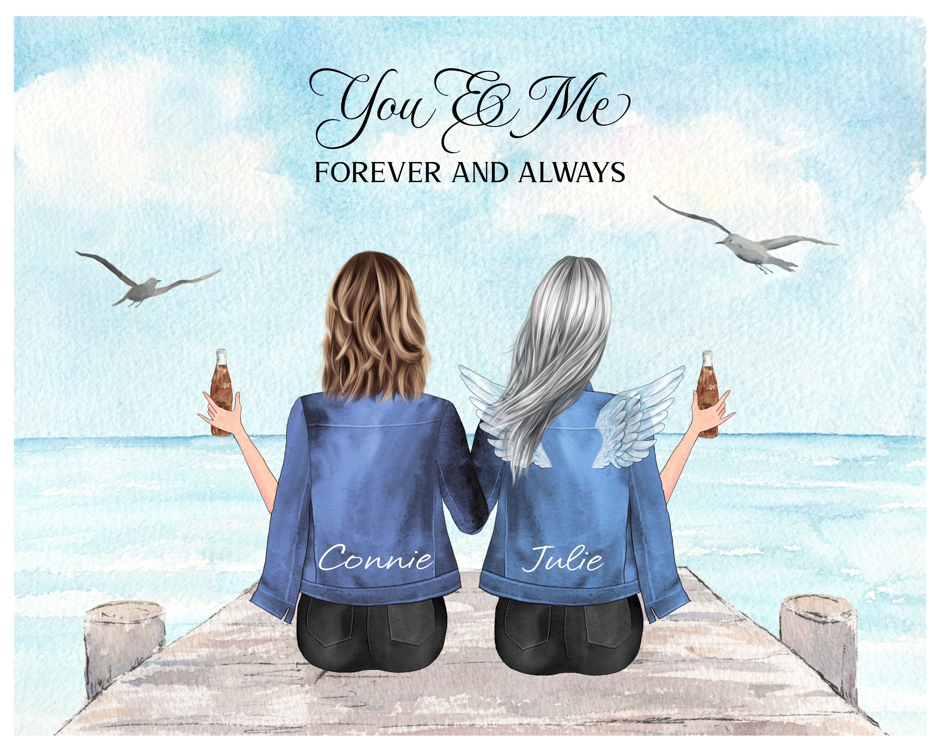 Best Friend Personalised Loss Print, Sympathy Gift, Best