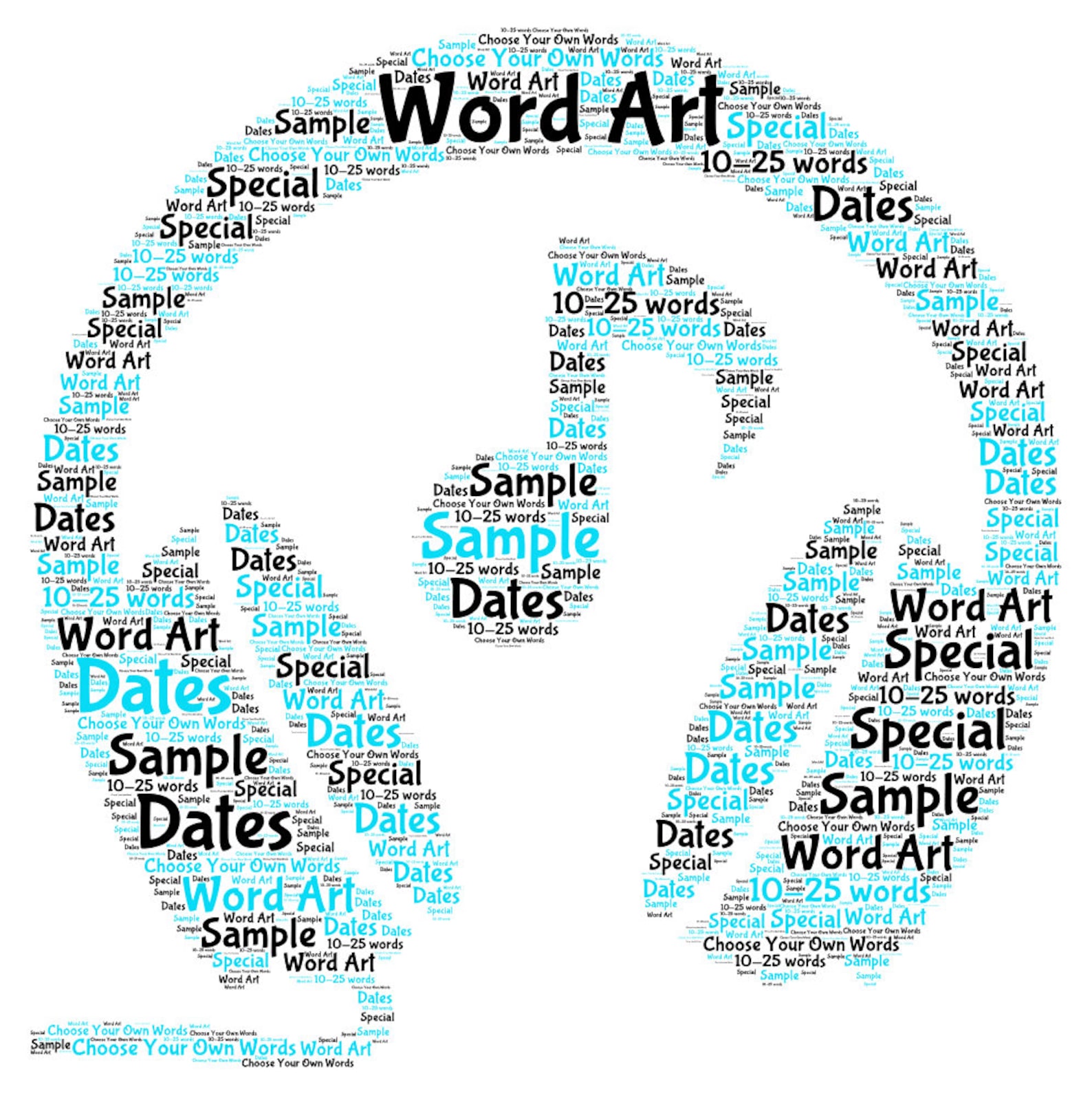 Headphones Personalised Word Art Print Birthday Christmas Gift Etsy UK