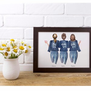 Personalised Sister print,gifts for friends, best friend gift, friendship gift, personalised print, birthday gift for her