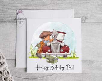 Mechanic Birthday Card - Etsy