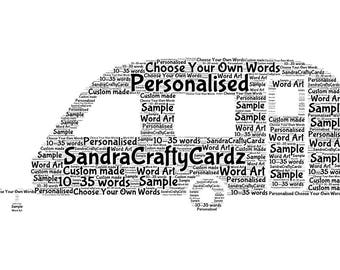 Personalized Caravan Word Art Print: Custom Caravanning Gift (Printable File)