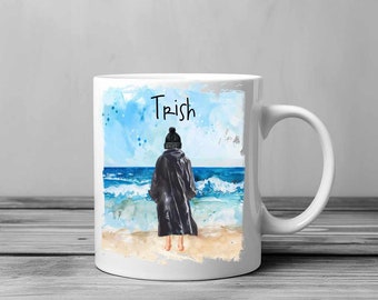 Dryrobe Personalised Coffee Mug, Cold water swimming, wild swimming custom cup