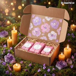 Whimsical Fairy Selfcare Box – Fantasy Selbstfürsorge Box: Magisches Set mit Notizbuch, Armband, Sound, Duftbeutel, Rezept- und Ritualkarten