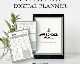 Digitaler Jura-Studenten-Planer: Verlinkt, GoodNotes Kompatibel (PDF Download)