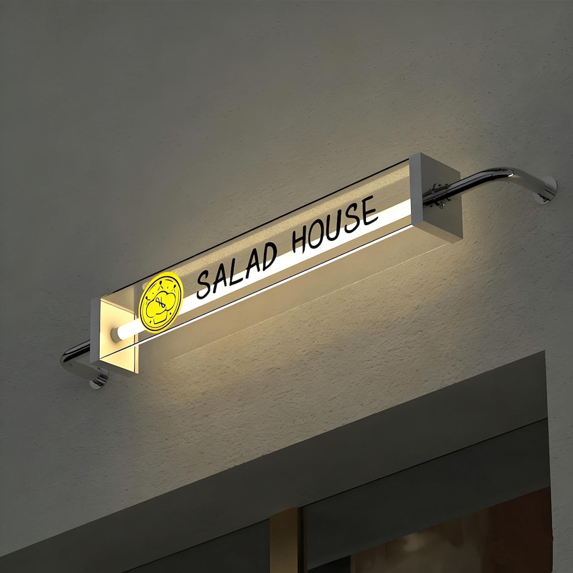 Custom LED Light Box Sign - Personalized Illuminated Branding for Shops ...