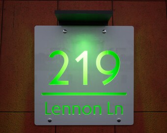 Automatic Solar Address Plaque | Wireless Operation | Custom Numbers | Easy Install | Weather Resistant | No Electrical Work