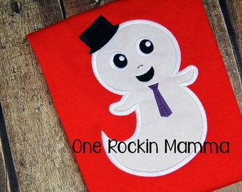Ghost Boy Applique- INSTANT DOWNLOAD