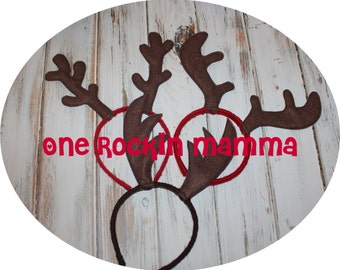 Reindeer Antlers In The Hoop Embroidery Design INSTANT DOWNLOAD