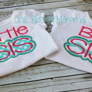 Big Sis Sister Applique Design - INSTANT DOWNLOAD