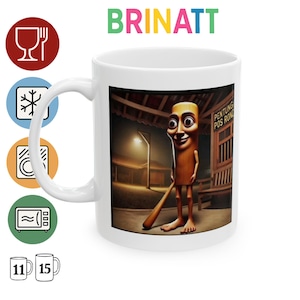 Ceramic Mug - Tung Tung Tung Tung Sahur - Gift - Italian Brainrot Cup