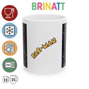 Keramiktasse – Pac-Man – Pacman – Endspiel – Lustiges Geschenk für Kaffeeliebhaber, Teetasse, Bürotasse