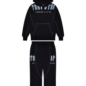 Trapstar Style Streetwear Trainingsanzug - Schwarz | Urban Fashion Set für Herren & Damen