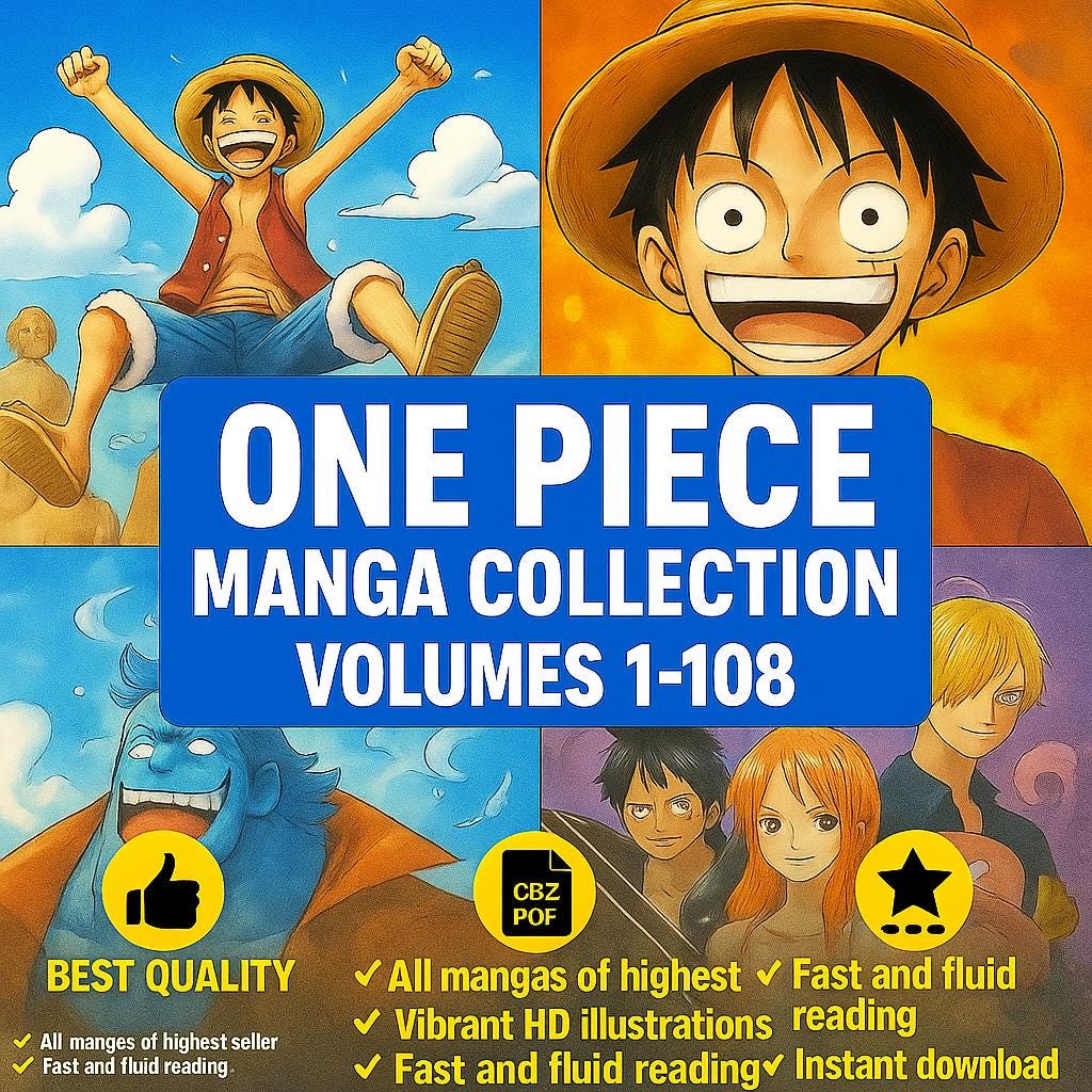One Piece Manga Collection Vol 1-108 - English Digital Manga