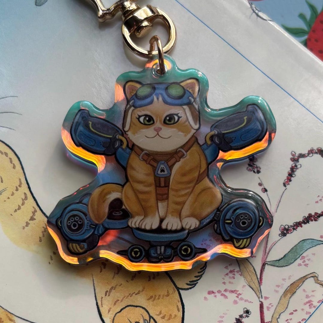 Jetpack Cat Overwatch Keychain - Etsy