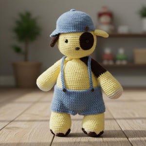Welpe Amigurumi Häkelanleitung | Realistische Hunde Muster | Süßer gehäkelter Welpe | PDF-Download