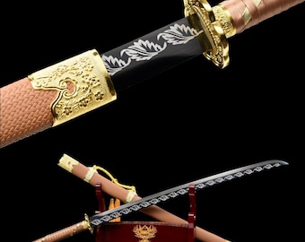 Handmade samurai sword, unique collectible, gift for husband, role-playing, original design