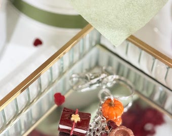 Autumn Keychain | Handmade Polymer Clay Charms