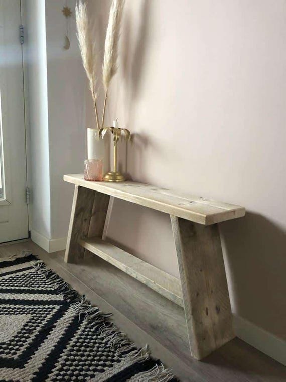 Handgemaakt steigerhouten bankje