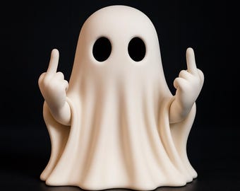 Cheeky Ghost STL File – Digital 3D Printing Template for Halloween Decoration