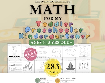 Matemática para Iniciantes, Pré-escola + Livro de Exercícios, Currículo de Matemática para Educação Infantil, Folhas de Exercícios de Adição para o Jardim de Infância, Livro de Exercícios para Crianças Pequenas Aprenderem Números, Matemática