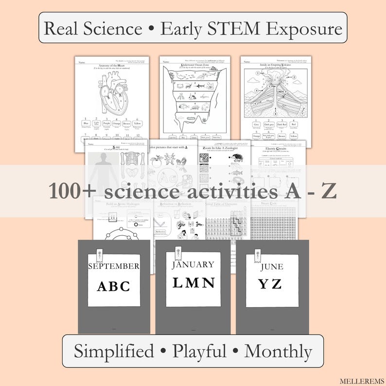 Toddler Science Alphabet Worksheets | Fun STEM ABC Activities for ...