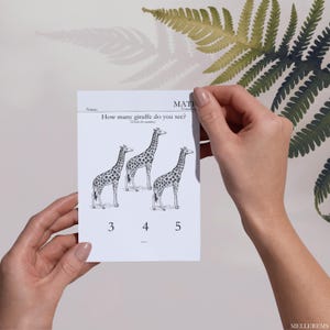 Begining Math, Montessori Activity, Pre-k + Workbook, Preschool Learn ...