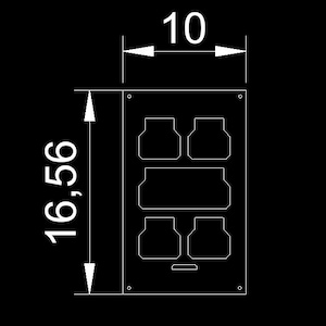 Packout base mount single DWG/DXF file