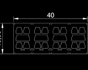 Packout Base Mount Quad DWG DXF File