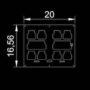 Packout Base mount full DWG/DXF file