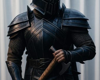 Handmade Dwarven Steel Armor Suit, Wearable LARP Cosplay Costume