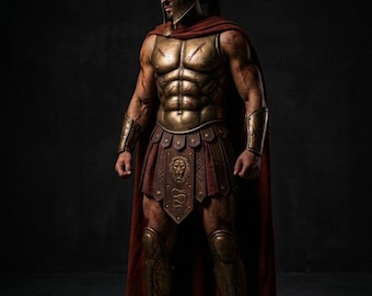 Spartan Leonidas Armor Set, 300 Movie Costume, Full Body Spartan Warrior Armor, Greek Helmet Shield, LARP Cosplay Armor, Halloween Costume