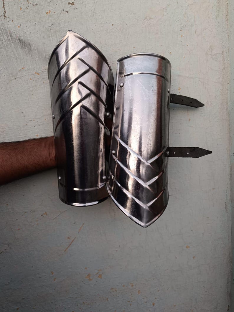 Medieval Arm Guard Cosplay Armor for Larp Clothing Metal Bracers ...