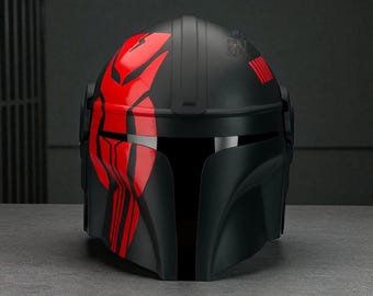 Handmade Mandalorian Steel Helmet – Wearable Star Wars Cosplay Prop