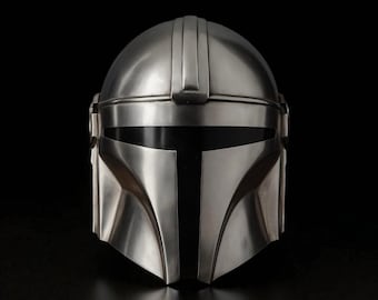 Draagbare stalen Mandalorian-helm | Star Wars-cosplayrekwisiet