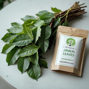 Fresh Jamun Leaves: Handpicked Indian Herbal Remedy