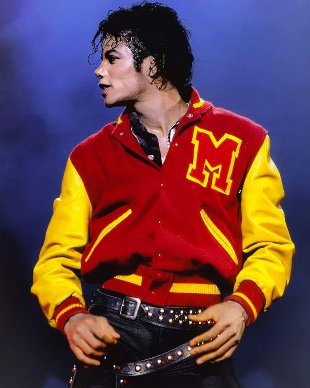 Michael Jackson Thriller Jacket, MJ Inspired Red and Yellow