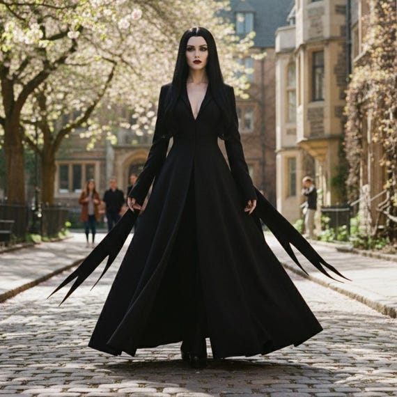 chinese dress ladies Amazon.com: UQJE Women's Morticia Addams Costumes Plus Size Dress Gothic Black  Maxi Dress Halloween Cosplay-S : Clothing, Shoes & Jewelry main image 1