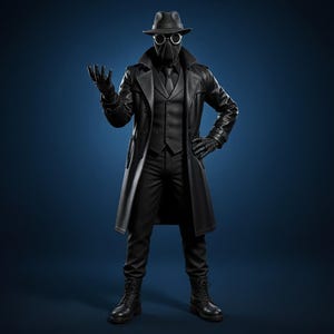 Spider Noir Leder Trenchcoat, Spider Man Cosplay Kostüm, Nicolas Cage Inspiriert Bildschirm Genaue Cosplay Outfit, Spider Man Brand New Day Bild 2