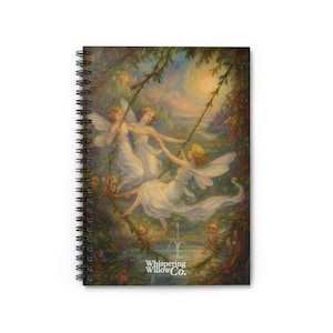 Whimsical Fairies Spiral Notebook - Perfect for Journaling, Creativity, Gift for Her, School Supplies, Fantasy Theme