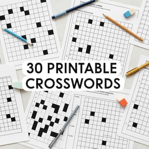 Acrostic Puzzles: Word Games Bundle - Printable Brain Teasers (PDF Download)